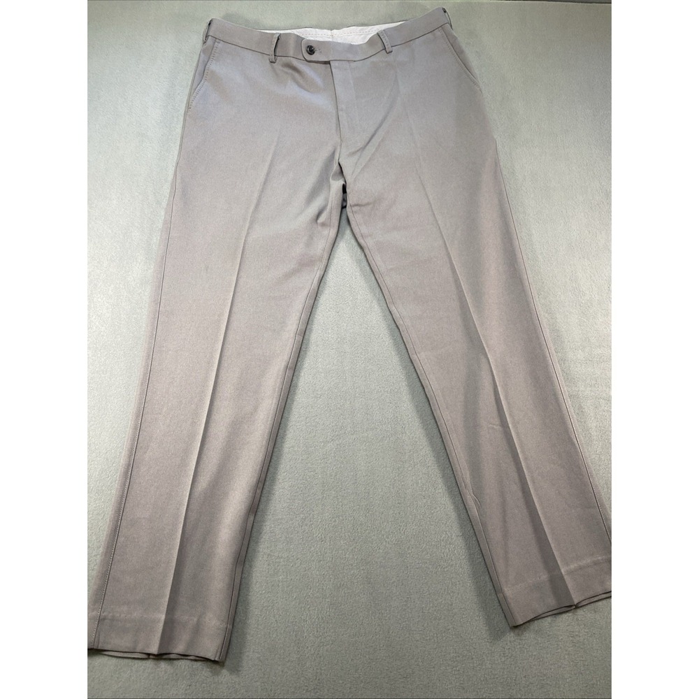 Peter Millar Mens Pants Crown Sport Moisture Wicking Gray 36x30